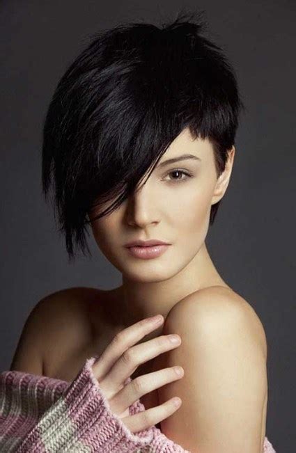 With so many short hairstyles for thick hair there are a number of trendy. Pixie cut is a hot and popular hairstyle for women. Source: hairstylesforchubbyfaces.com. So it’s best if you go halfway i.e haircuts short in back long in. We have found 1 answer s for the clue hairstyle thats short in front and long in back.